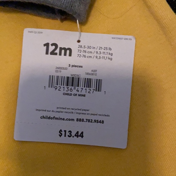 Child of mine 3 piece outfit.  Nwt - Picture 4 of 4